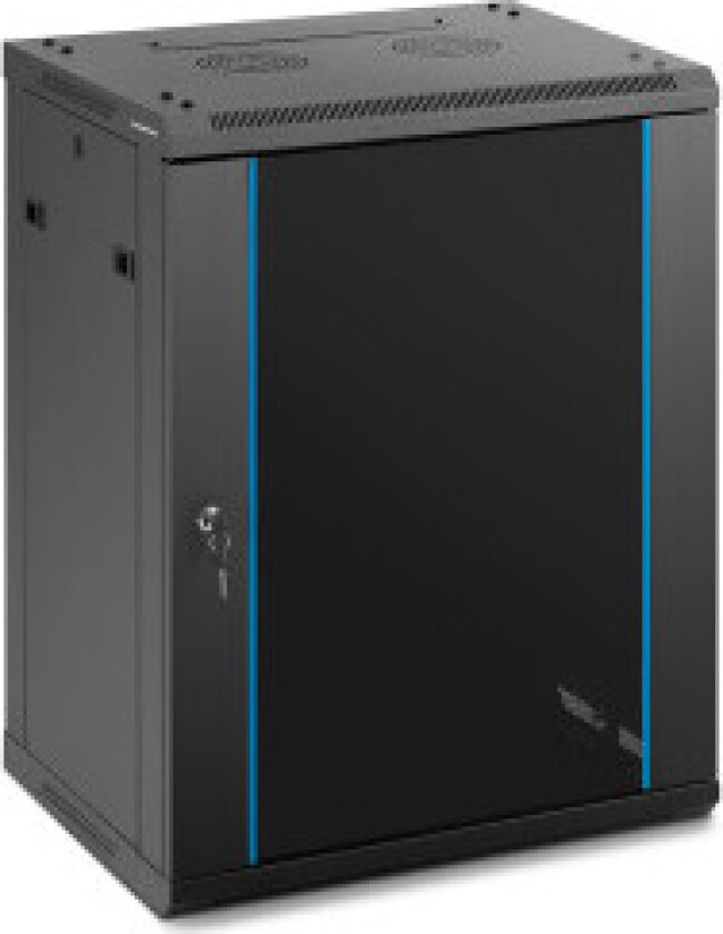 Hengende installasjonsserver RACK skap 19'' 15U IP20 opp til 60 kg 60x45x87 cm SVART