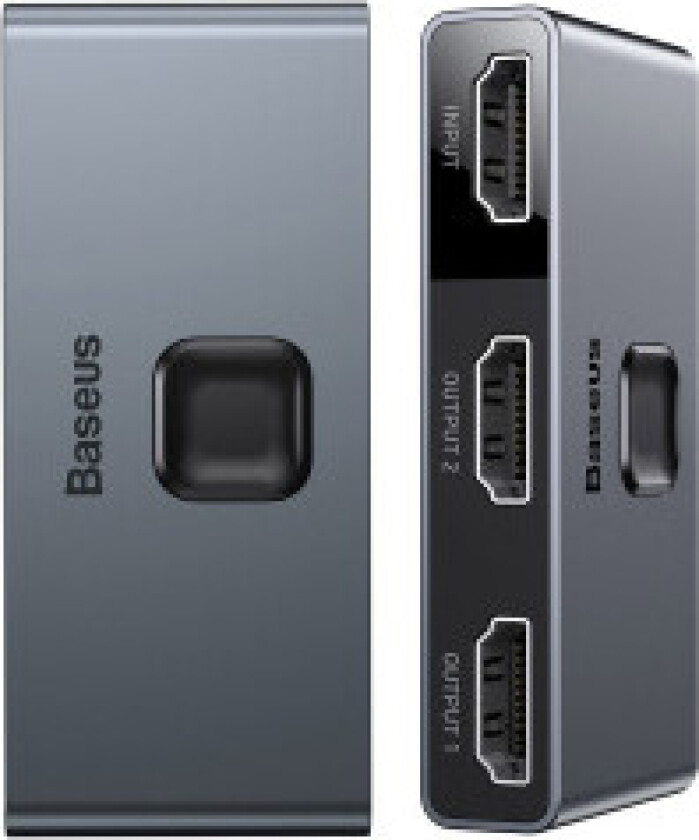 Bryter splitter bryter HDMI 2x HDMI 4K 30 Hz toveis grå
