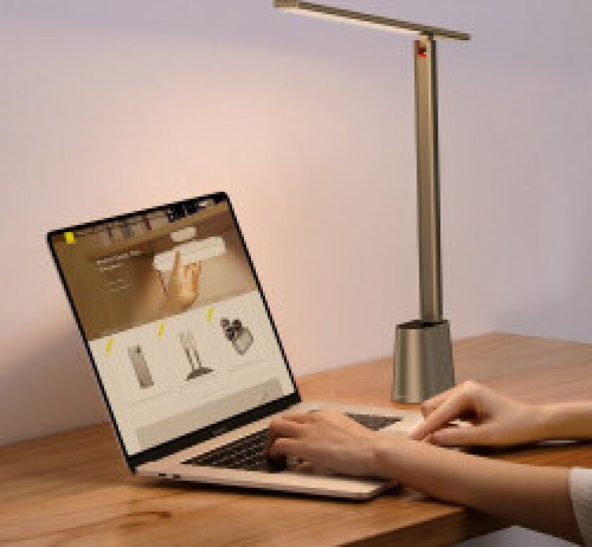 Smart Eye trådløs LED bord nattlampe 2200mAh - grå