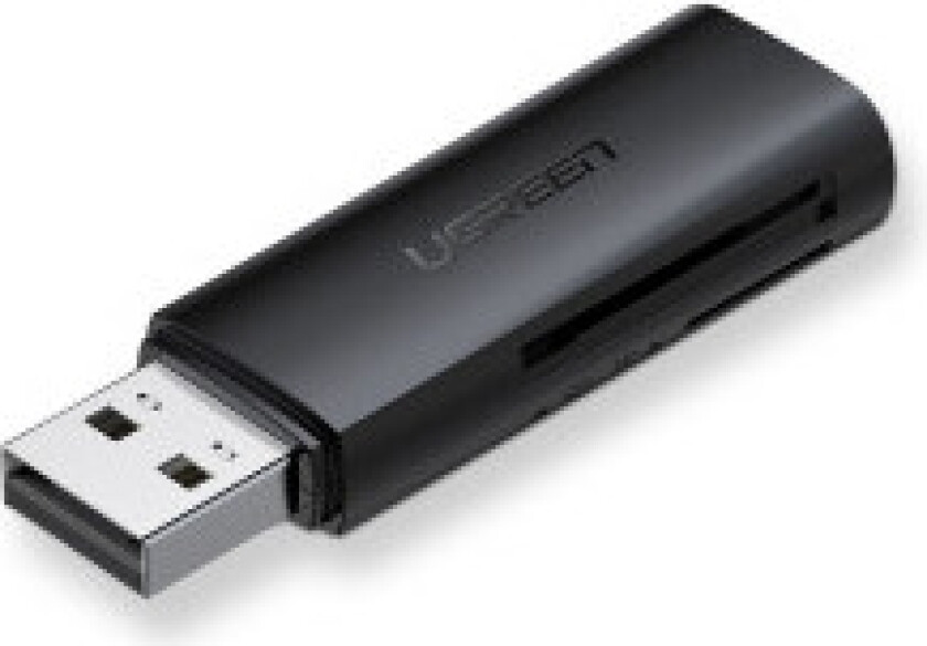 SD TF minnekortleser for datamaskin USB 3.0 svart