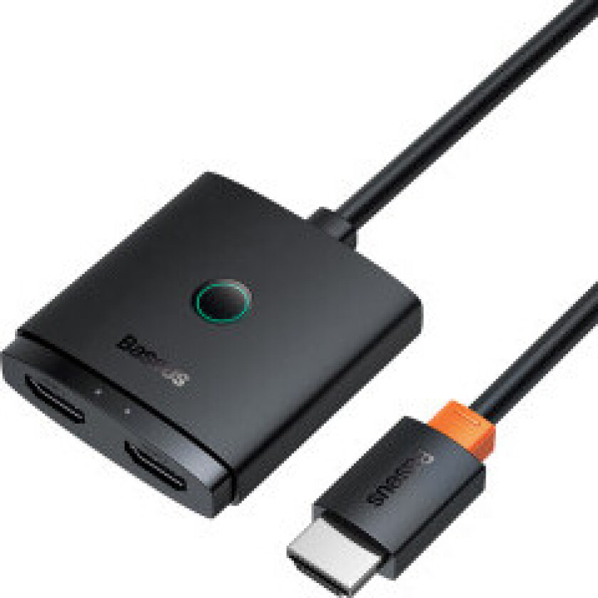 2-i-1 Adapter HDMI splitter 4K 60Hz toveis AirJoy 1m svart
