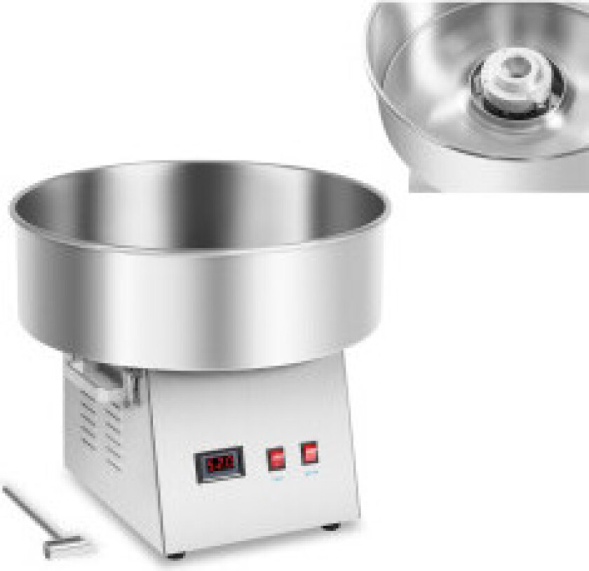 Sukkerspinnmaskin LED 52 cm 1030W Royal Catering RCZK-1030-W