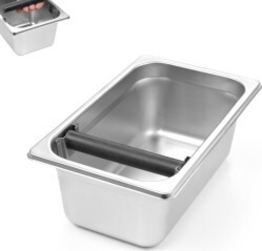 Slagbeholder for kaffegrut GN 1/4
