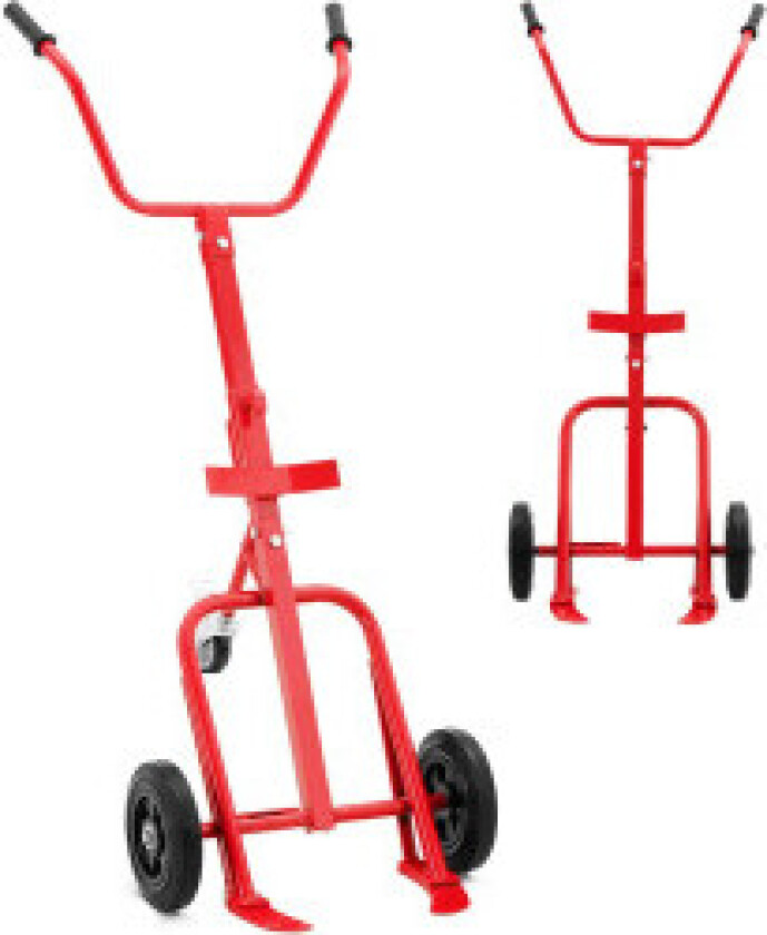 Tralle for transport av fat fra 208 l til 200 kg