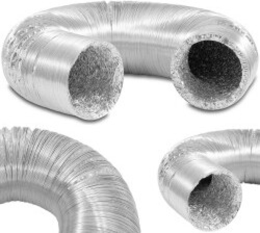 Slange, klimaanlegg ventilasjonsrør, aluminium dia. 125 mm lang 10 m