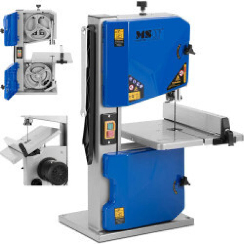Vertikal båndsag for tre med vippebord 250 W