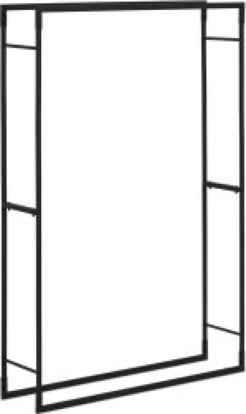 Metall rektangulært vedstativ LOFT opp til 45 kg 100 x 25 x 150 cm