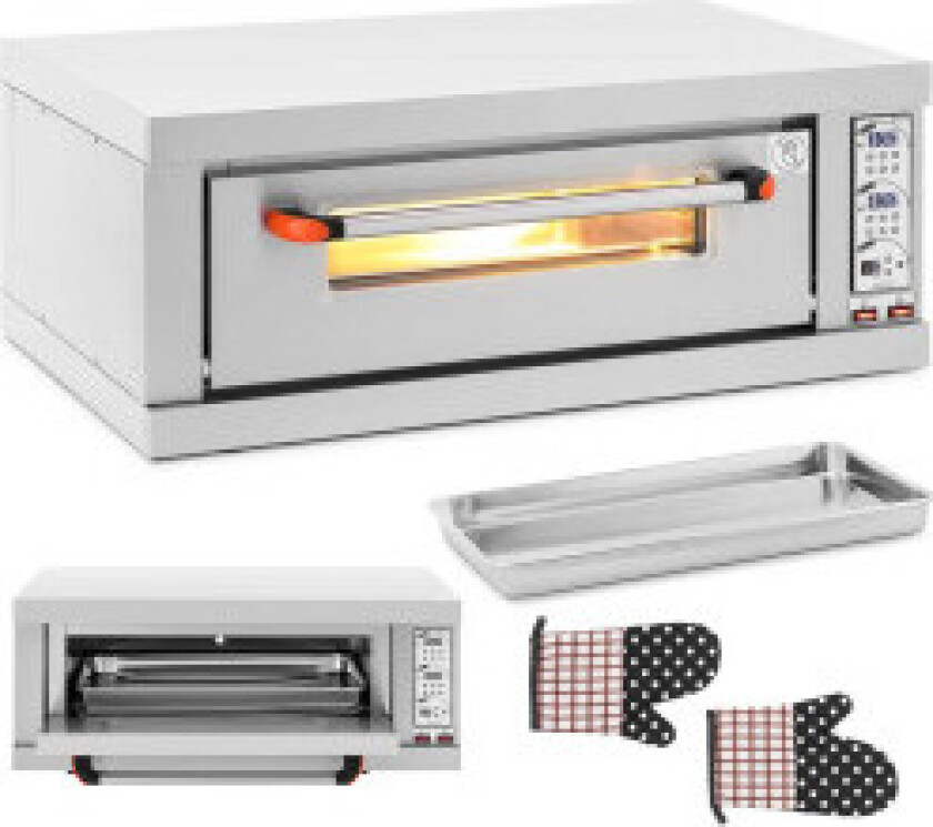Chamotte pizzaovn 40cm 1 kammer 300C 3200W 230V