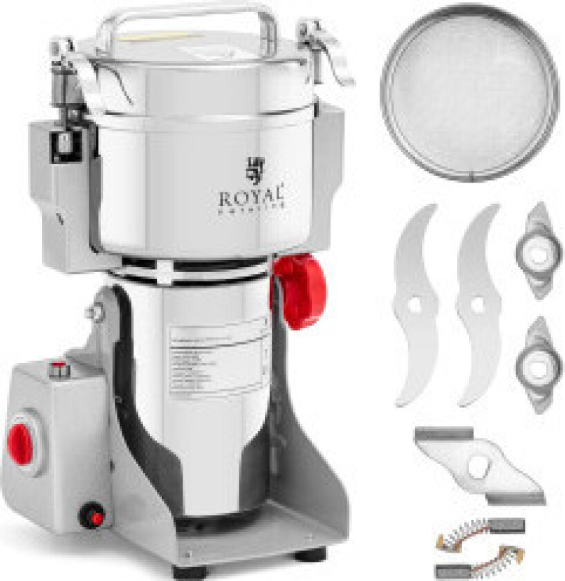Profesjonell elektrisk kvern for krydder, urter, kaffe, nøtter, 800 g, 2100 W