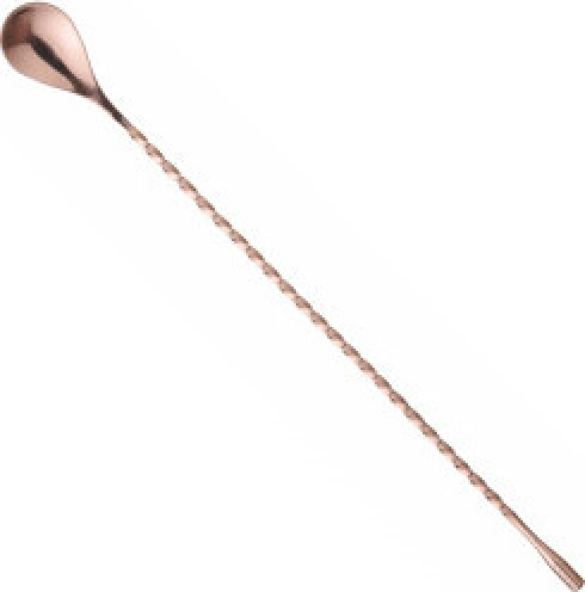 Bartenderskje for drinker og cocktailer, lang 385 x 35 mm - kobber