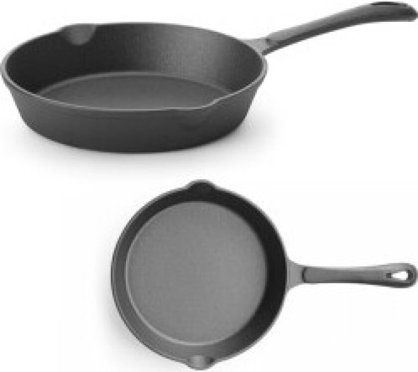 Universal støpejern stekepanne, diameter 200mm x 40mm