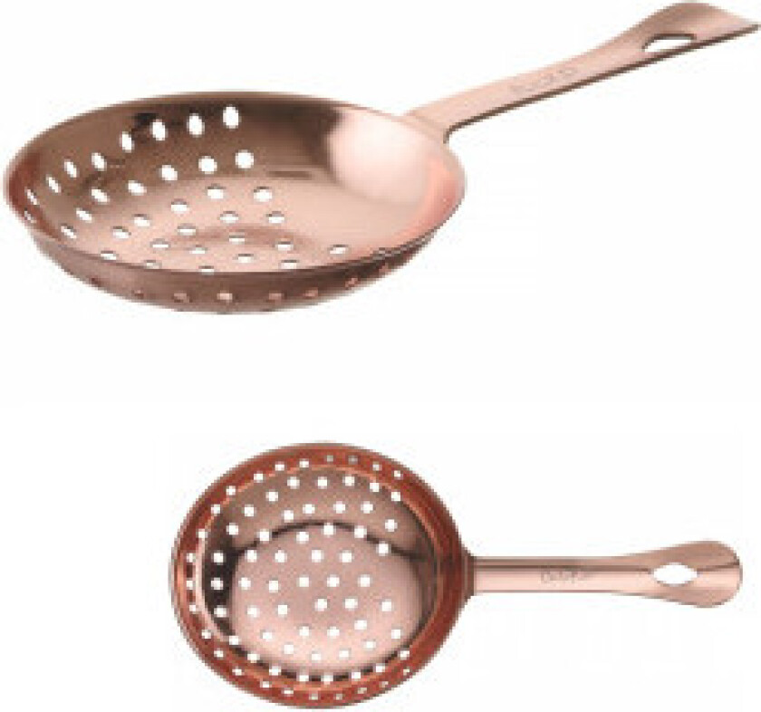 Barsil for siling av drinker og cocktailer Julep 160 x 76 mm - kobber