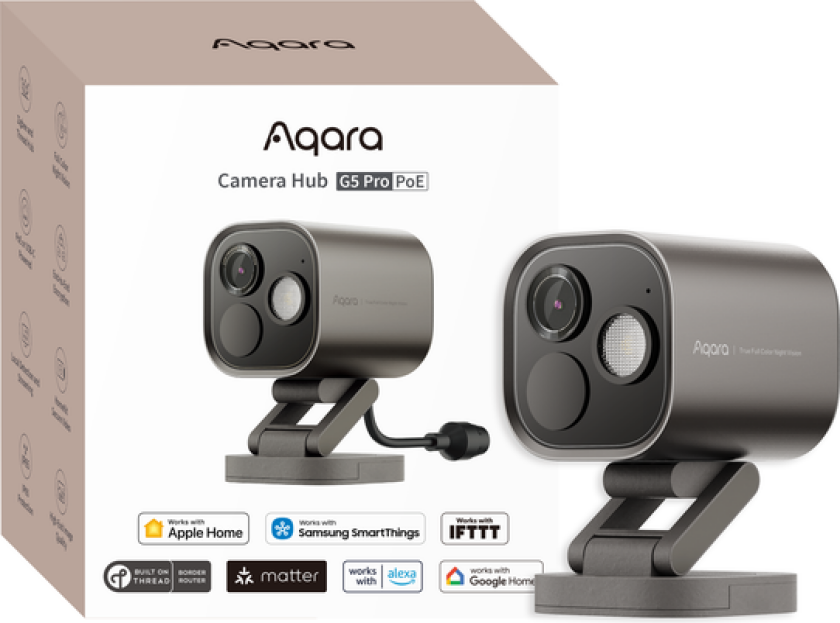 Surveillance Camera&Hub G5 Pro (PoE)– Stabil og Intelligent Utendørs Overvåkning med AI&Smarthus-integrasjon