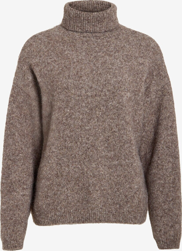 Pullover viJada L/S Rollneck Pullover - Grå