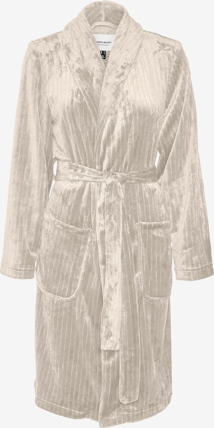 Morgenkåpe vmLinea Nightwear Robe - Beige