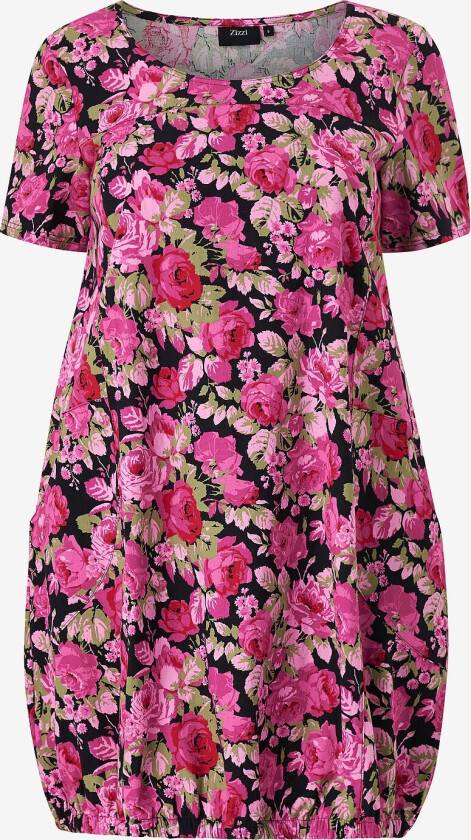 Kjole jEasy S/S Aop Dress - Svart