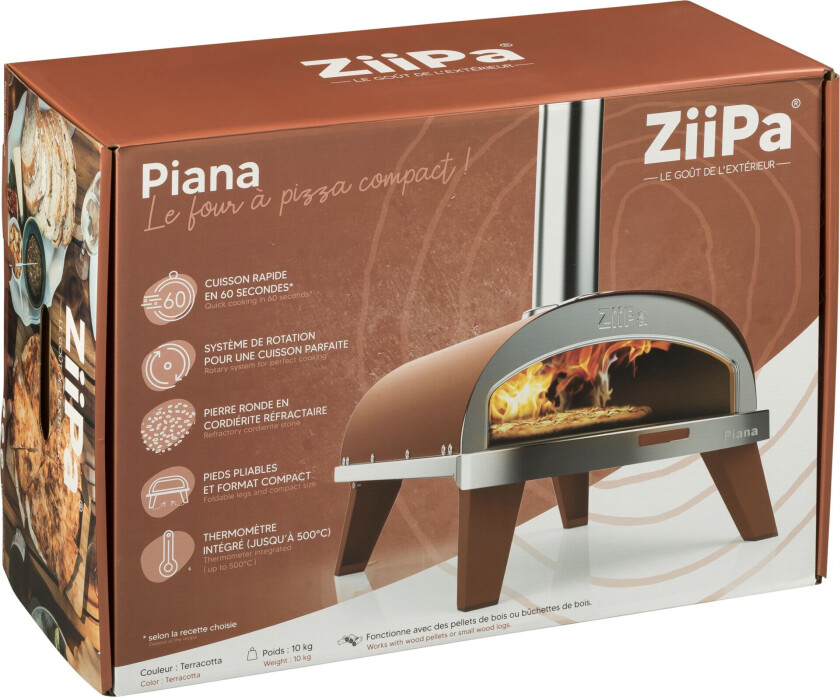 ZiiPa Piana Pill Pizzaovn (Ø31cm) Terracotta