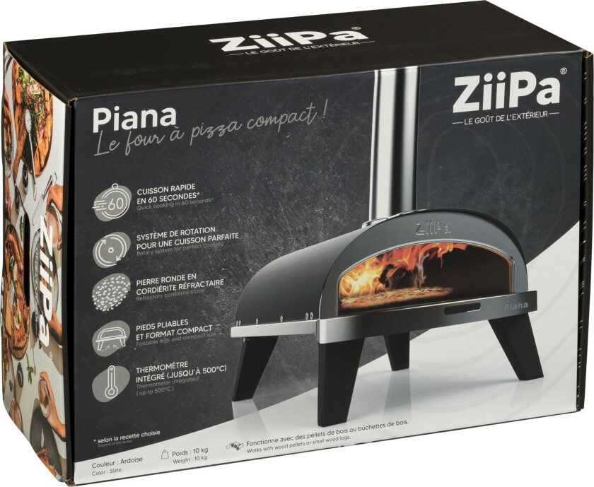 ZiiPa Piana Pill Pizzaovn (Ø31cm) Grå