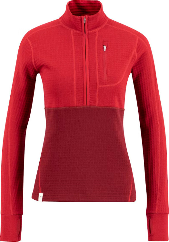Women's Peak Field Half Zip Midlayer Biking Red/Chilli Pepper
