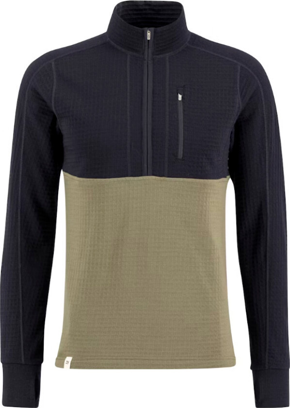 Men's Peak Field Half Zip Midlayer Navy Blue/Bungee Grey