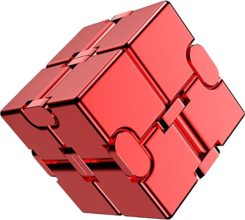 Fidget Spinner Relaxation Infinite Cube Metal Flip Cube Rød