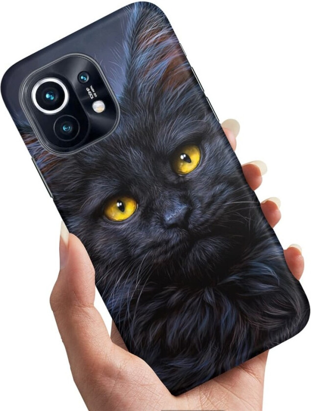 Xiaomi 11 Lite 5G NE - Deksel/Mobildeksel Svart Katt