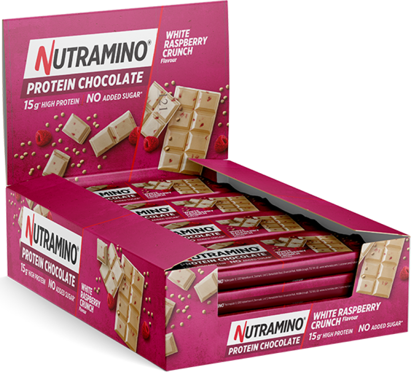 16 x Nutramino Protein Bar, 50 g, Raspberry Crunch Nutramino