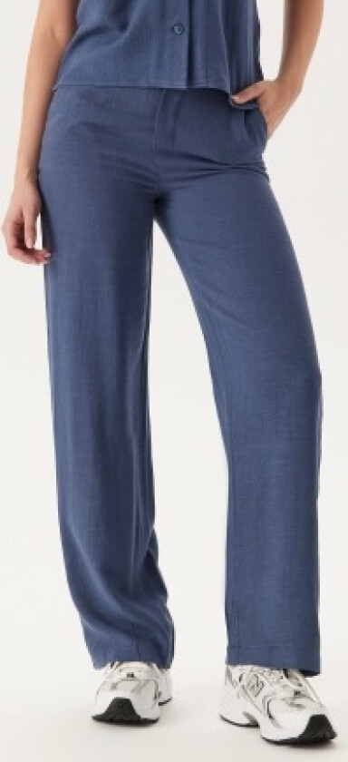 Objsanne Aline Wide Pant Dark Denim Detail:Col 44