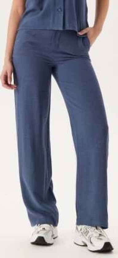Objsanne Aline Wide Pant Dark Denim Detail:Col 38