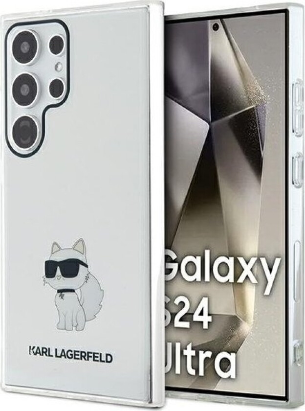 Deksel Klhcs24lhnchtct Samsung Galaxy S24 Ultra Hardcase Iml Choupette Gjennomsiktig