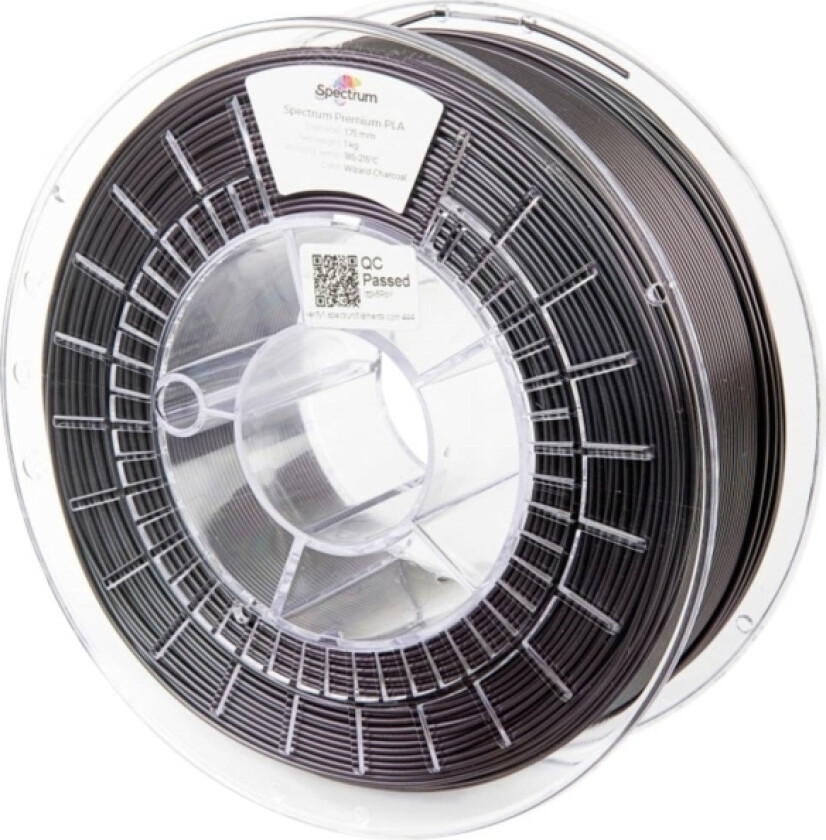 80580 Pla Premium Filament Pla-Plast Flerfarvet, Farveskift 1.75 Mm 1000 G Wizard Charcoal, Sort 1 Stk