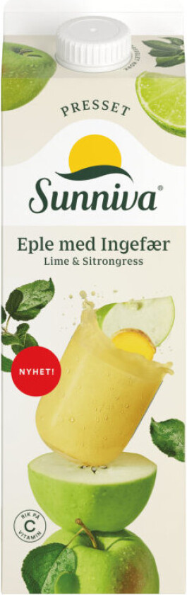 Eplejuice Presset Ingefær 1l Sunniva