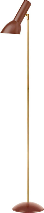 - Oblique Gulvlampe Mursteinsrød/Messing