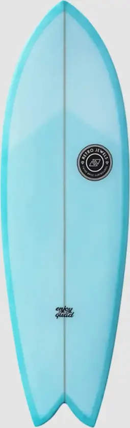 Enjoy Quad FCS2 Surfebrett blå