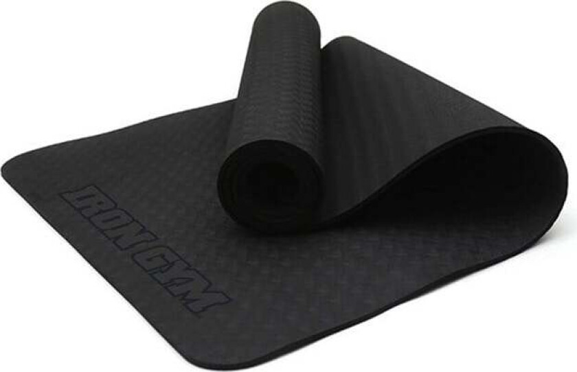 Exercise & Yoga Mat with Carry Strap, 4mm