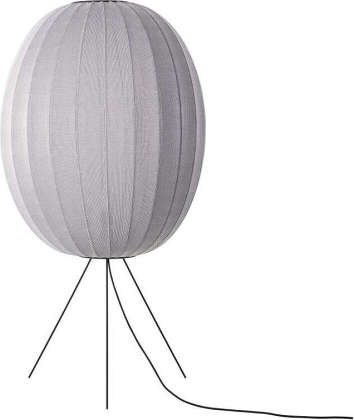 - Knit-Wit 65 Høy Oval Gulvlampe Medium Silver