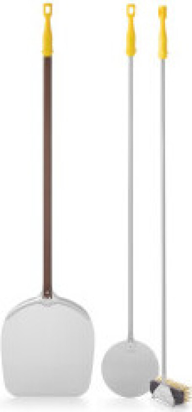 Sett med ovnsbørste aluminiumsspade for dreiing av pizza Venezia 1350mm 3 stk. Lilly Codroipo Hendi 617748