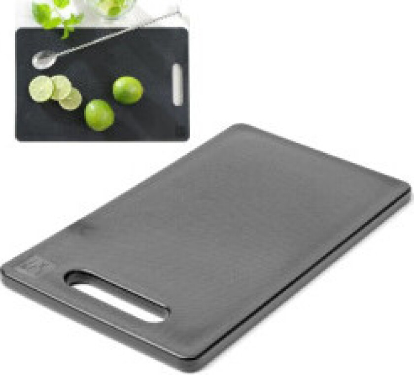 Universal skjærebrett med håndtak 300 x 200 mm svart - Hendi 826485