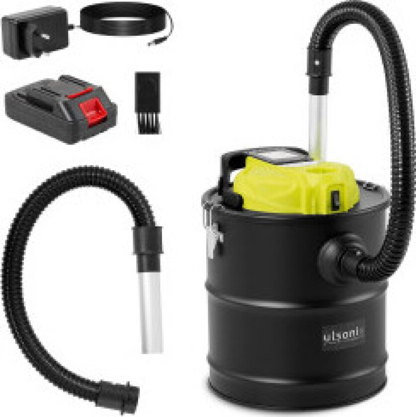 Trådløs trådløs peis askesuger med HEPA blåser 120 W 20 l