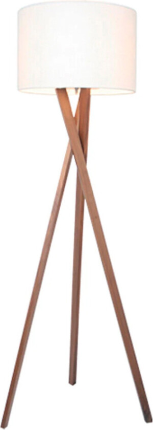 - Vega Gulvlampe Valnøtt/Hvit
