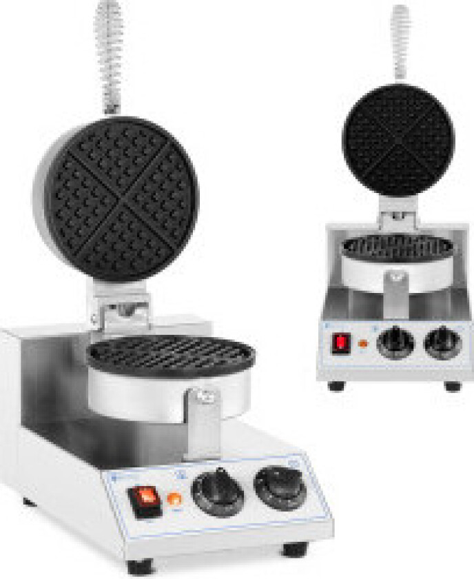 Enkelt rundt vaffeljern, diameter 170mm 1300W