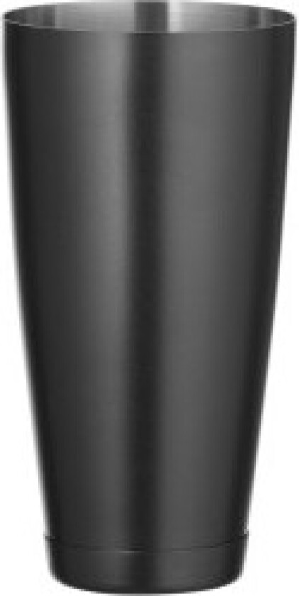 Boston bartender shaker for drinker og cocktailer, stål, 0,8 l - svart
