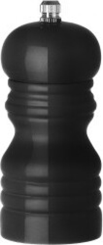 Sort pepperkvern i tre, diameter 50 x 113 mm - Hendi 469576