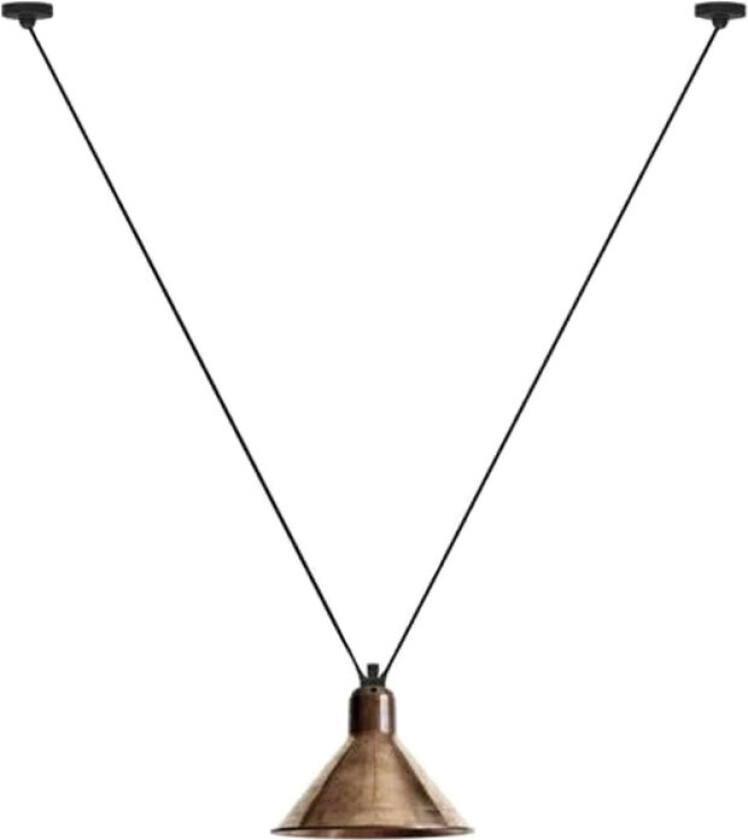 - 323 L Pendel Konisk Rå Kobber Lampe Gras