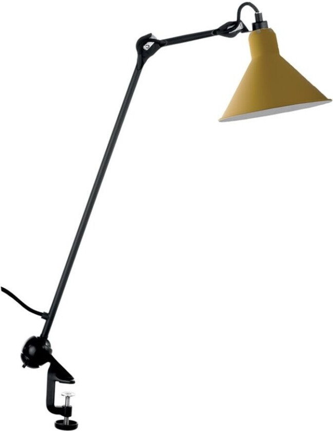 - 201 Bordlampe Svart/Gul Lampe Gras