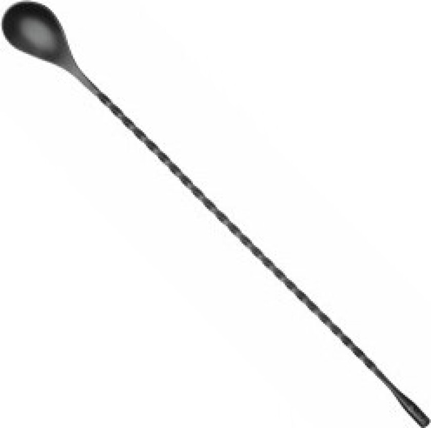 Bartenderskje for drinker og cocktailer, lang 385 x 35 mm - svart