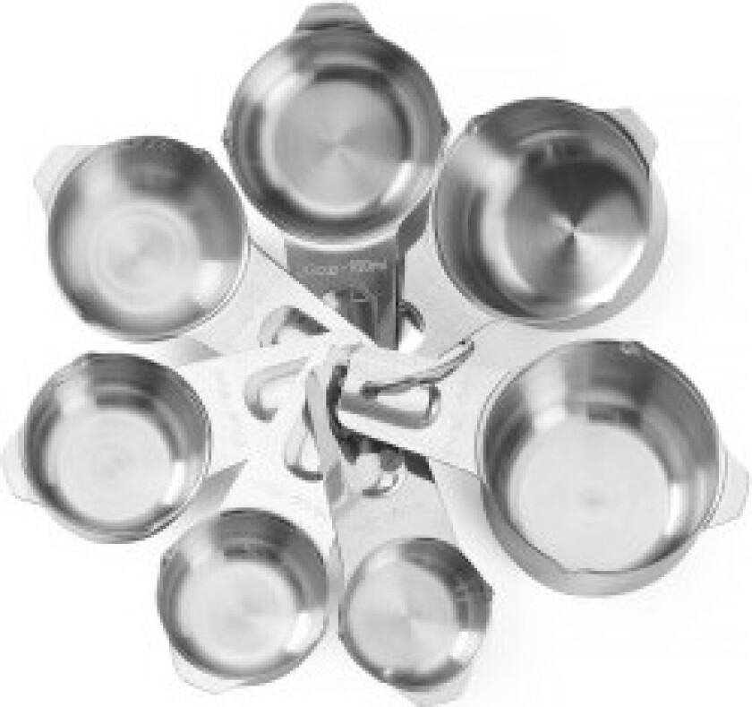 Kjøkkenbar målebeger 30 / 60 / 80 / 120 / 160 / 180 / 240 ml - sett med 7 stk.