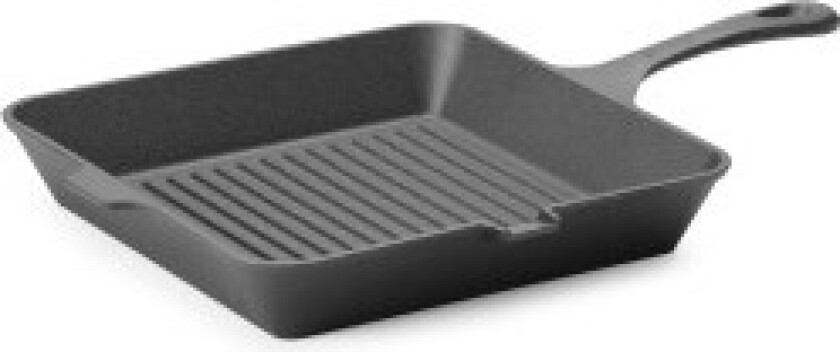 Stekepanne for grilling av kjøtt, grønnsaker, støpejern, 265 x 265 mm