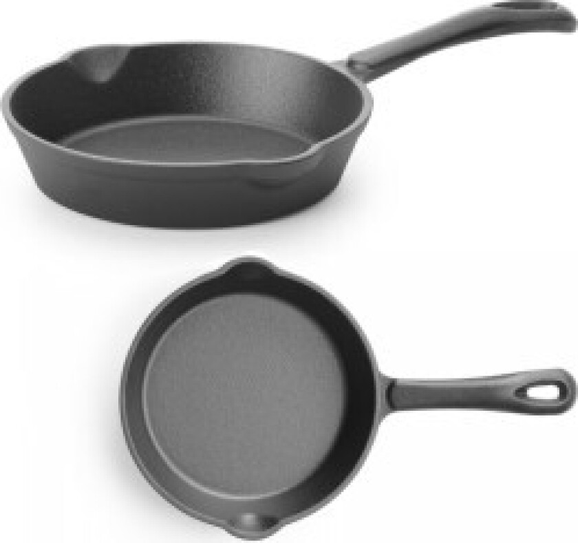 Universal støpejern stekepanne, diameter 165mm x 35mm