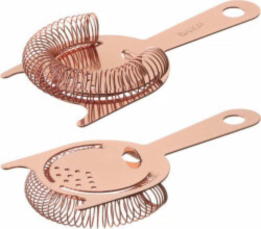 Bartendersilfilter for Hawthorne shaker 160 x 75 mm - kobber